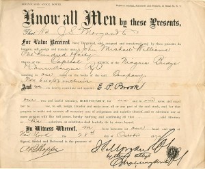 Stock Transfer signed by J.P. Morgan